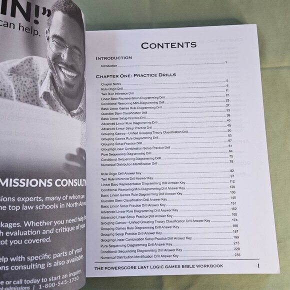 PowerScore LSAT Logic Games Workbook - 2022 Edition Exam Prep Book Law School - Picture 2 of 8